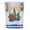 Blue, variant on London England Vintage Design Souvenir 2 oz Square Shot Glass – Clear
