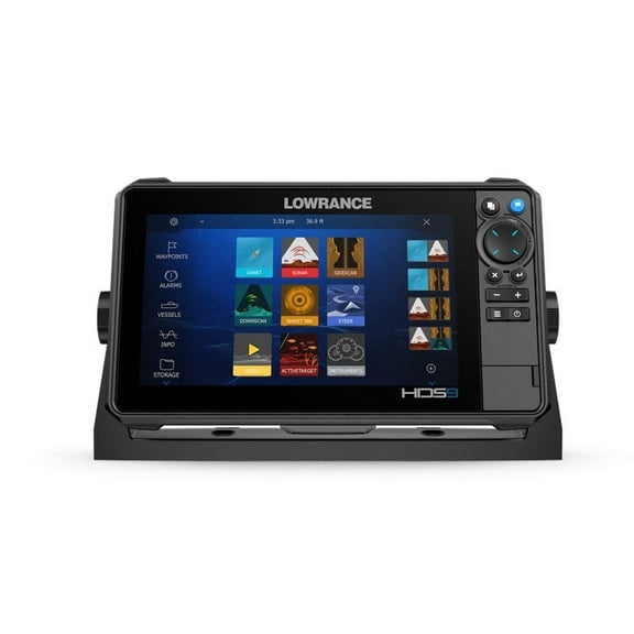 Lowrance HDS-9 PRO Fish Finder Depth Sounder. No Transducer. 9" Solarmax HD IPS Display