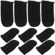 thumbnail image 1 of 10 fundas para dedos transpirables y antitranspirantes para juegos, ultrafinas, para pantalla táctil, para juegos de teléfonos móviles, color negro, 1 of 8