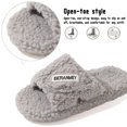 thumbnail image 3 of BERANMEY Adjustable Strap Slippers for Women Men Slip on Cozy Open Toe Womens Slippers Indoor Memory Foam Insole House Slippers Socks Cozy Fuzzy House Shoes Indoor/Outdoor, 3 of 9