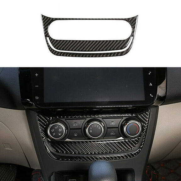 For Nissan Sentra Carbon Fiber Interior Center CD Panel Cover Trim 2016-2019