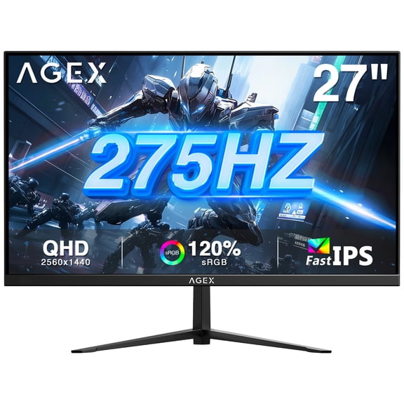 Z-EDGE 27 Inch 275Hz Gaming Monitor, FHD 1440P VA Display, 1ms MPRT, AMD FreeSync, HDR Support, VESA Mount Compatible,