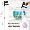 thumbnail image 6 of cyrico Gravel Vacuum for Aquarium, Fish Tank Vacuum Gravel Cleaner Kit with Aquarium Thermometers Fish Net, Aquarium Siphon Gravel Cleaner, Fish Tank Cleaning Tools for Water Change Wash Sand, 6 of 7
