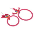 thumbnail image 3 of Parrot Chewing Swing Ring Cotton Rope, Pet Bird Cotton Rope Pecking Plaything Hanging Bird Climbing Chewing Biting Toy for Parakeets Conures Macaws Cockatiels[Rose], 3 of 8