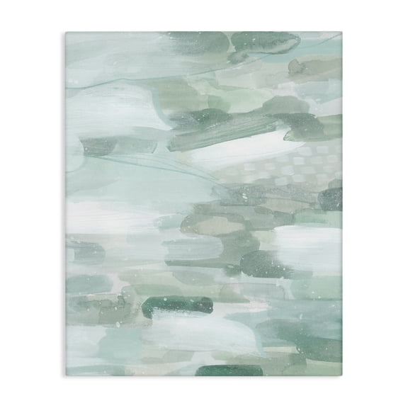 Stupell Industries Contemporary Green Brush Strokes Canvas Art, 16 x 20, by Grace Popp