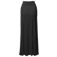 thumbnail image 2 of FashionOutfit Women's Stylish Fold Over Flare Long Maxi Skirt, 2 of 4