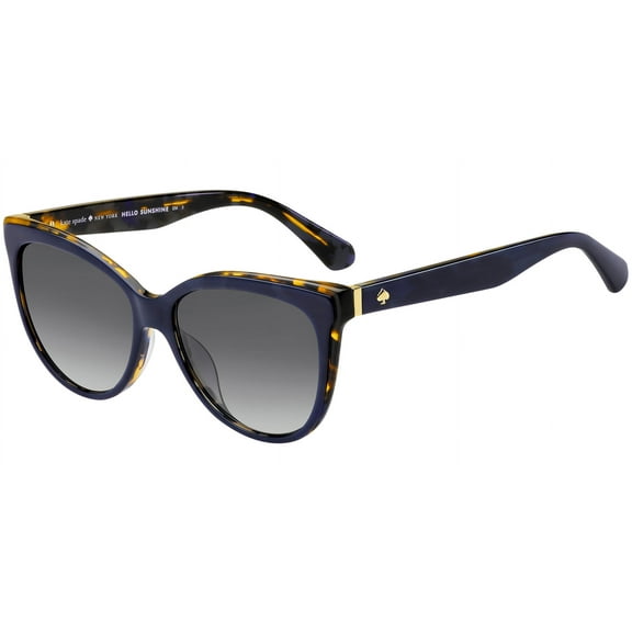 Kate Spade Adult Women's Daesha Navy/Havana Round Cat Eye Sunglasses - 0JBW-9O