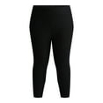 thumbnail image 3 of Terra & Sky's Women's Plus Capri Leggings, 2-Pack, 3 of 7
