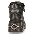 thumbnail image 6 of New Rock 106-S1 Unisex Metallic Black Gothic Classic Leather Biker Boots 40, 6 of 6