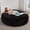 Black, variant on Hobestluk Bean Bag Chairs Beanbag Chair with Filler Adult Bean Bags with Fluffy Ripple Cover, Giant Bean Bag Chairs for Adu1ts (Grey, 6FT - 70" x 70" x 15")
