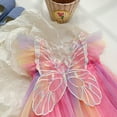 thumbnail image 5 of XBASW 18M-6Y Girls Tulle Tutu Dress with Butterfly Wing Mesh Princess Dress for Baby Kids Toddler, 5 of 10