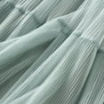 thumbnail image 2 of SWSMCLT Women's Pleated Tulle Skirt Calf Length Tulle Fall Spring Flowy Skirt A Line Summer Layered Elegant Green Small-Large, 2 of 4