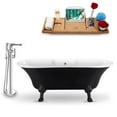 thumbnail image 2 of Tub, Faucet and Tray Set Streamline 68" Clawfoot NH103CH-CH-120, 2 of 5