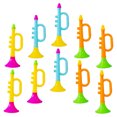 JMXIANG 12pcs Plastic Trumpet Noise Maker Stadium Horn Soccer Horn