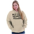 thumbnail image 3 of US Army Logo My Dad Defending Freedom Hoodie Sweatshirt Women Men Brisco Brands 4X, 3 of 6