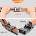 thumbnail image 2 of GAEKEAO Ratchet Belt for Men Genuine Leather 1 3/8" - Micro-Adjust Buckle Trim to Fit Dress Belt Casual to Formal Gift Boxed, 2 of 9