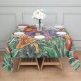 thumbnail image 5 of Floral Square Tablecloth 42x42in-Waterproof Polyester Printed Table Cover, Wrinkle Resistant & Washable for Kitchen Dining Picnic Party Decor, Buffet Table, Holiday Party, Dinner, Wedding , Flowers, 5 of 6