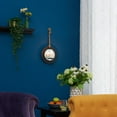 thumbnail image 7 of Danya B Round Rustic Pillar Candle Sconce with Rope and Mirror, 7 of 7