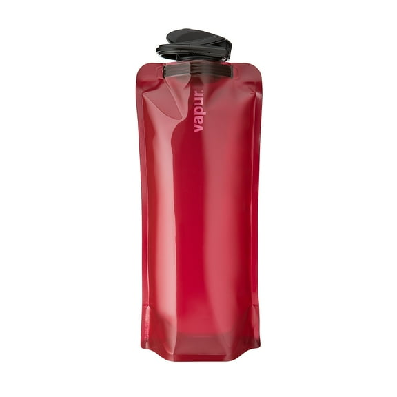 Vapur Anti-Bottle Collapsible Plastic Water Bottle 34 oz. Burgundy (10279)