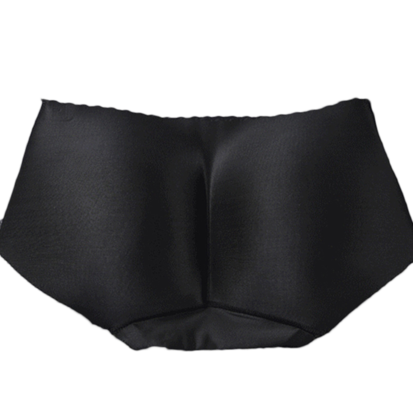 harmtty Women Seamless Butt Enhancer Hip Lifting Panties Padded Underwear,Black S