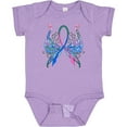 thumbnail image 3 of Inktastic Thyroid Cancer Awareness with Butterfly Ribbon Words Boys or Girls Baby Bodysuit, 3 of 5