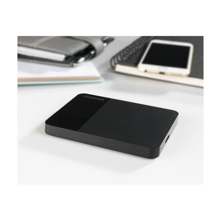 Toshiba - Canvio Ready 2TB External USB 3.0 Portable Hard Drive - Black