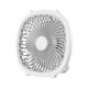 thumbnail image 3 of Ventiladores de escritorio 3 velocidades USB recargable portátil de o colgante silencioso ventilador de refrigeración de mesa personal para el hogar, sala de estudio, interior Blanco Gloria Abanico portátil, 3 of 9