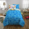 thumbnail image 3 of Animal Crossing Kids Twin Bed in a Bag, Comforter Sheet Set and Bonus Tote, Blue, Nintendo, 3 of 10