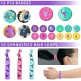 thumbnail image 4 of Fuliko 102 Piece Gymnastics , Including Gymnastics Necklace Goodie Bags with Hair Bands, Badges, , Bun Covers and for Gymnastics-Themed, 4 of 7