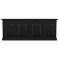 thumbnail image 2 of Benjara Som Dining Sideboard Buffet- 4 Carved Doors- Classic Black Pine Wood, 2 of 5