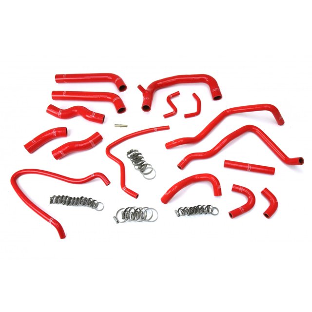HPS Reinforced Red Silicone Radiator Hose Kit Coolant for Toyota 0005