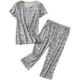 thumbnail image 1 of Pijama de dibujos animados lindo para mujer, conjunto de ropa de dormir informal de 2 piezas, ropa de dormir Xemadio CJWUS-3080, 1 of 6