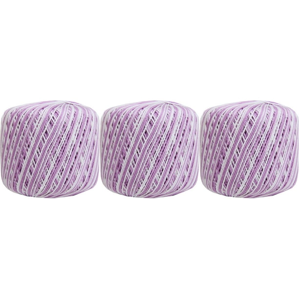 3 Ball Pack Threadart 100 Pure Cotton Multicolor Crochet Thread Size 3 Color 47