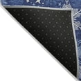 thumbnail image 5 of Addison Rugs Chantille Indoor/Outdoor Transitional Holiday Snowflake Navy Machine Washable Rectangle Rug, 1'8" x 2'6", 5 of 7