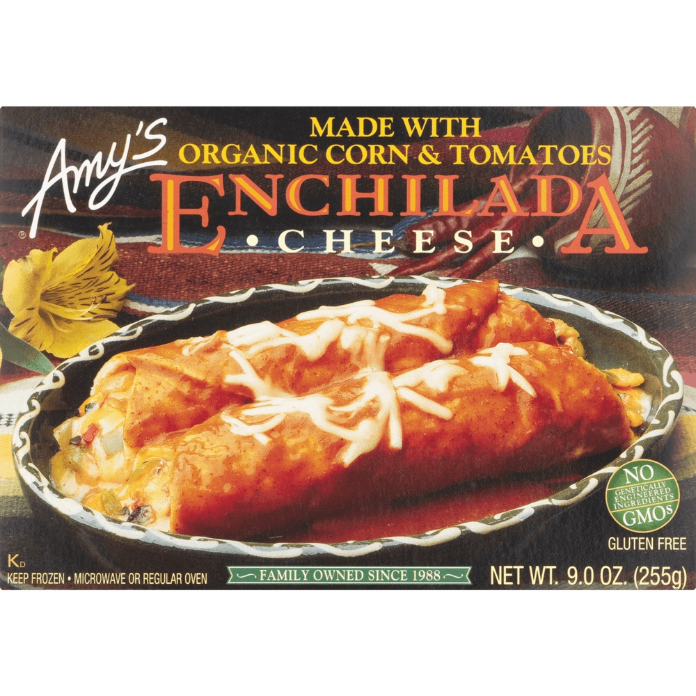 Amy's Cheese Enchilada, Gluten Free, Non GMO, 9Ounce