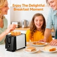 thumbnail image 5 of Asoricing 2 Slice Toaster, 6 Toast Settings with Cancel Function, Removable Crumb Tray for Easy Cleaning, Wide Slot Toaster for Breads, Bagels, English Muffins & Waffles, 5 of 7