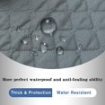 thumbnail image 2 of Waterproof 4 Seater Sofa Covers With Armrests, Reversible Protected Canapes - Gray, 2 of 4