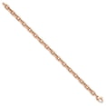 thumbnail image 3 of FJC Finejewelers 14 kt Rose Gold Polished Textured Fancy Link Bracelet 7.25 Inches x 5 mm, 3 of 6