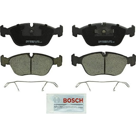 Bosch BC618 QuietCast Premium Ceramic Disc Brake Pad Set For Volvo: 1993-1997 850, 1998-2000 S70, 1998-2000 V70; Front