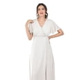 thumbnail image 5 of Vestido largo con abertura Roman Fashion /Juvenil, 2010 (Beige) beige 2X, 5 of 5