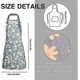 thumbnail image 3 of Pack Floral Aprons with Pocket, Blooming Womens Aprons Waterproof Adjustable, 3 of 5