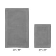 thumbnail image 3 of Better Trends Edge Gray 100% Cotton Reversible 2 Piece Bath Rug Set, 17" x 24" | 24" x 40", 3 of 5