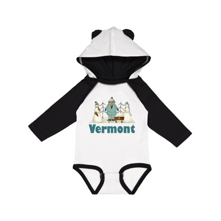 

Inktastic Cute Vermont Snow Kids Gift Baby Boy or Baby Girl Long Sleeve Bodysuit