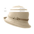 thumbnail image 3 of Straw Hat Women,Uv Protection Hat Wide Brim Hats Hiking Hats For Women Foldable Sun Hats Outdoor Summer Hat Cute Bucket Hats For Women Sun Hat For Beach Boating Hat Walking Hat,Brown, 3 of 3