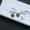 thumbnail image 4 of DPTALR Retro Bohemian Ethnic Earrings Colored Diamond Geometric Ear Hooks, 4 of 5