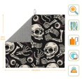 thumbnail image 3 of XMXT Microfiber Drying Mat, Eyeballs Skulls Bones Print Absorbent Dish Drying Mats for Kitchen Dishes Rack Pad, 16 x 18 inches, 3 of 9