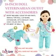 thumbnail image 4 of Emily Rose 18-inch Doll Clothes 6-Piece Doctor Nurse Veterinarian Outfit with Accessories, 4 of 10
