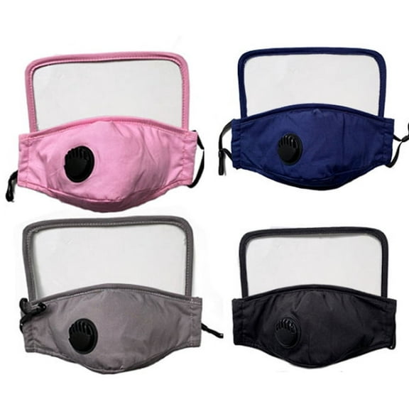 Face Shield Reusable Mask Cotton Face Covering 2-Layer Womens Fashion Masks With Filter Pocket Washable Water Resistant For Adults