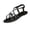 Black, variant on Sandals for Women Rhinestone ,Women's Bohemia Bling Glitter Flat Sandals Flat Gladiator Sandals Open Toe Dress Shoes