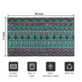 thumbnail image 5 of Turquoise Boho Tribal Triangles and Arrows Pattern Door Rugs,Washable Non Slip Door Mats Indoor,Decorative Door Mats,Entry Mat Indoor for Entrance,Bedroom,Kitchen,Bathroom,17"x30", 5 of 6